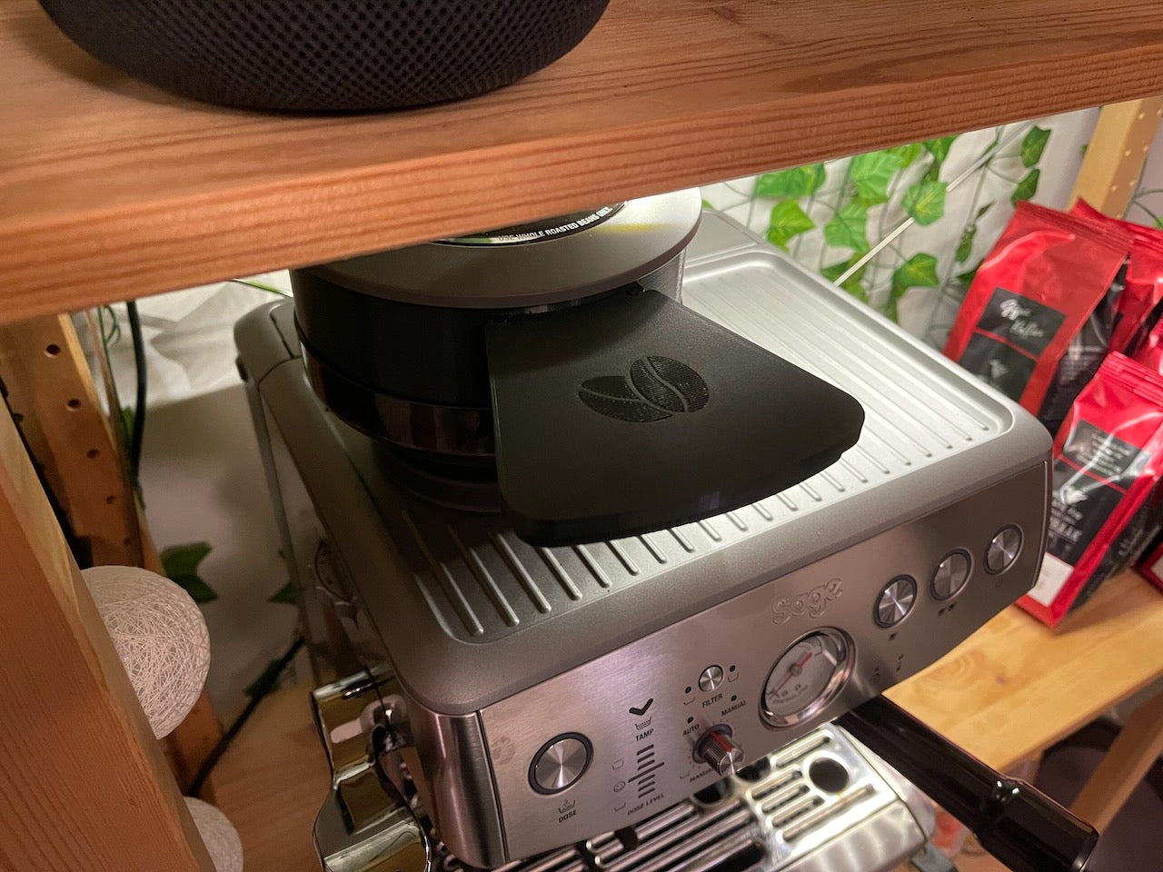 Extension de trémie à grains Sage Barista Express (Impress) avec goulotte de remplissage