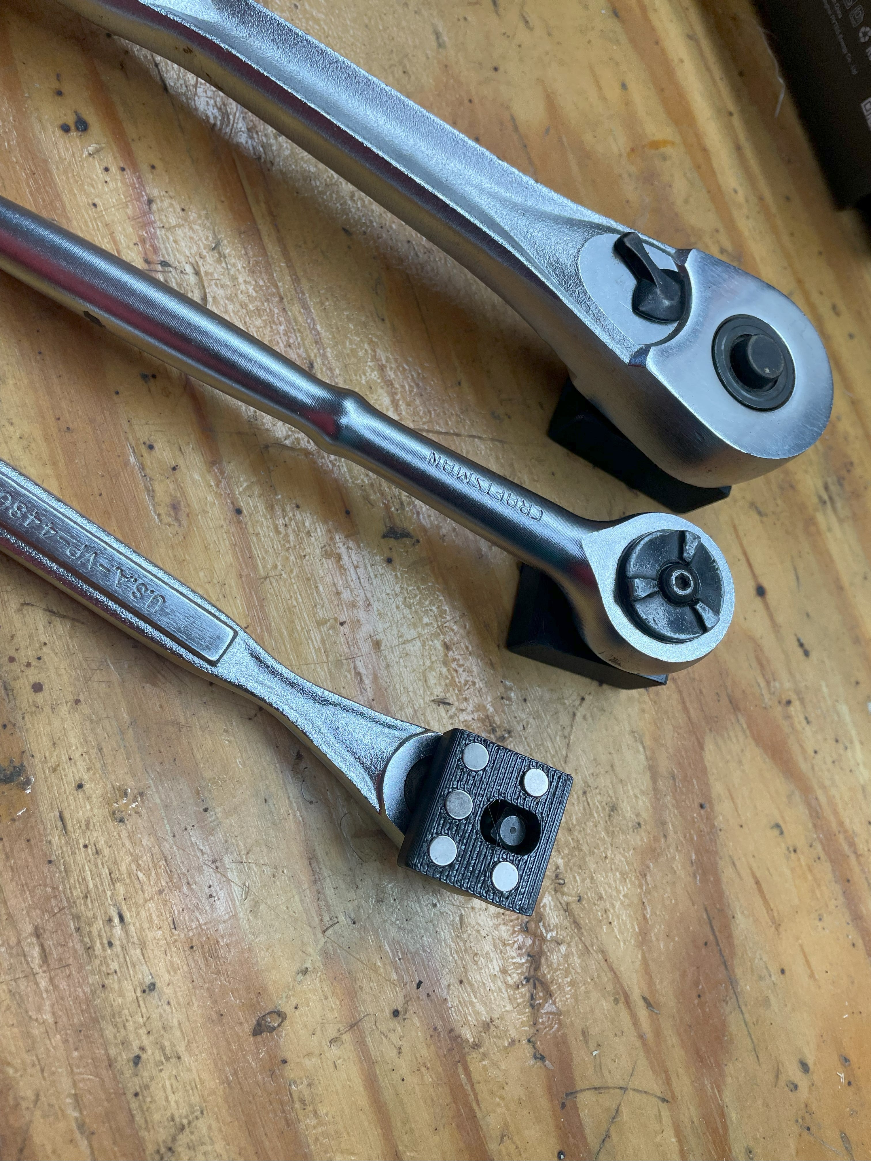 Organisateur de clés à cliquet pour boîte à outils