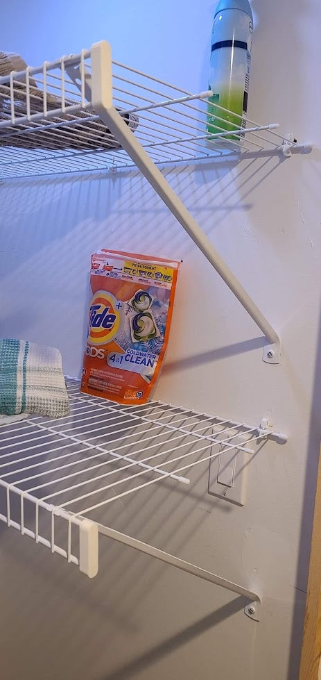 Bouchons d'extrémité pour étagères métalliques (compatibles avec Rubbermaid)
