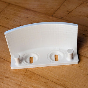 Support de casque Skadis avec gestion des câbles pour système T-Clip