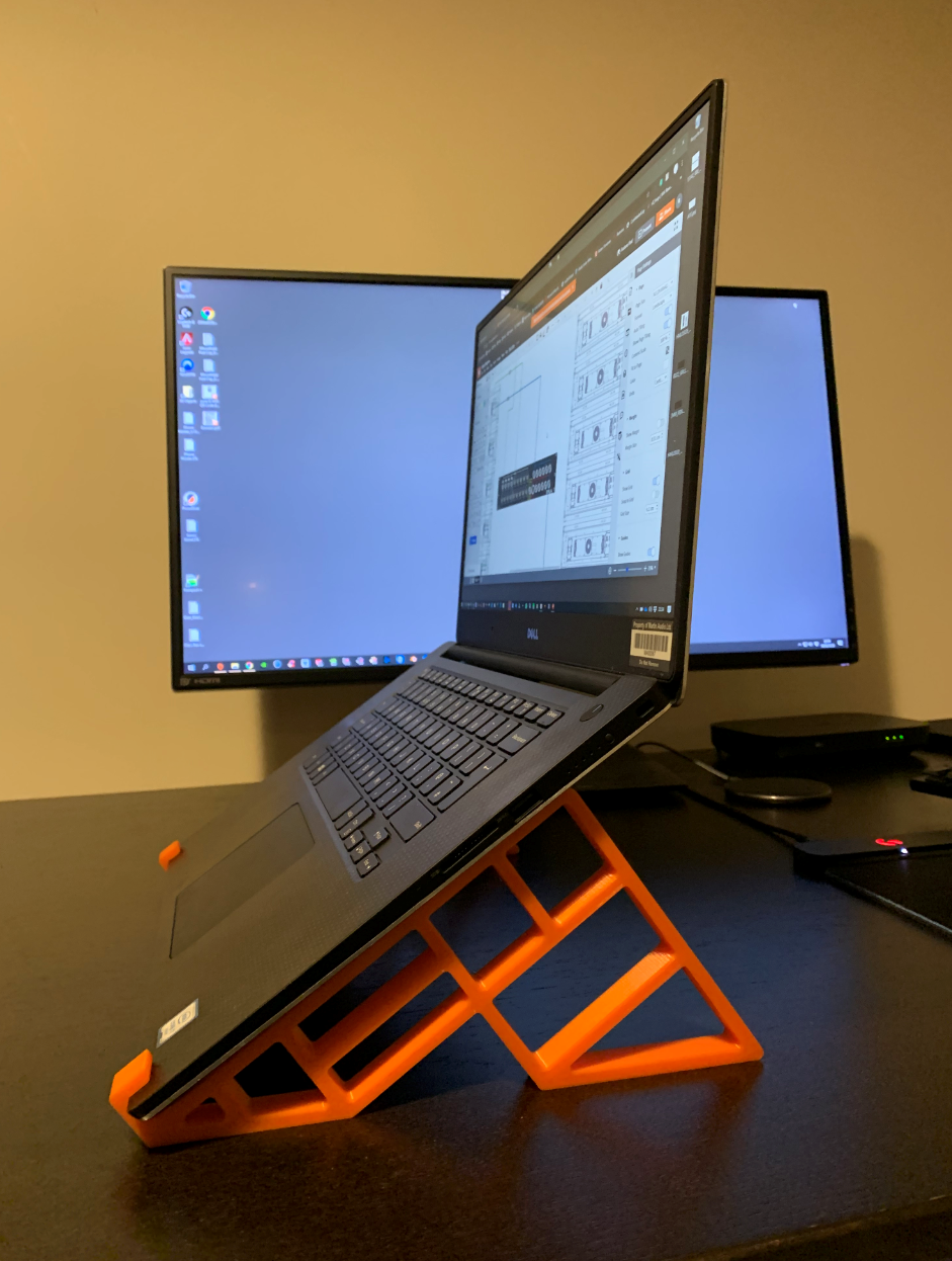 Support pour ordinateur portable Dell XPS 15 pour un positionnement ergonomique sur le bureau
