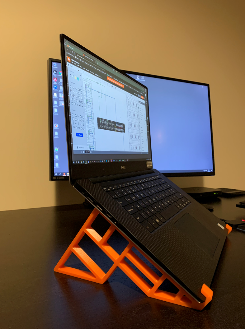 Support pour ordinateur portable Dell XPS 15 pour un positionnement ergonomique sur le bureau