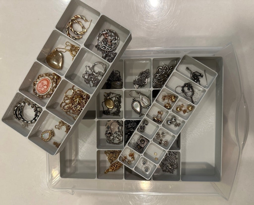 Bacs de rangement pratiques pour Sterlite à 5 tiroirs – Parfait pour les bijoux, l'artisanat et les petites pièces