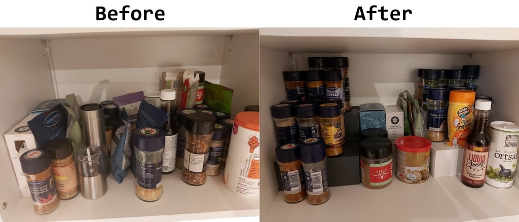 Étagère à épices et organiseur d'armoires pour la cuisine