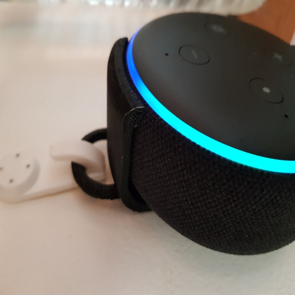 Support pour Amazon Alexa Echo Dot 3rd Gen avec anneau de suspension
