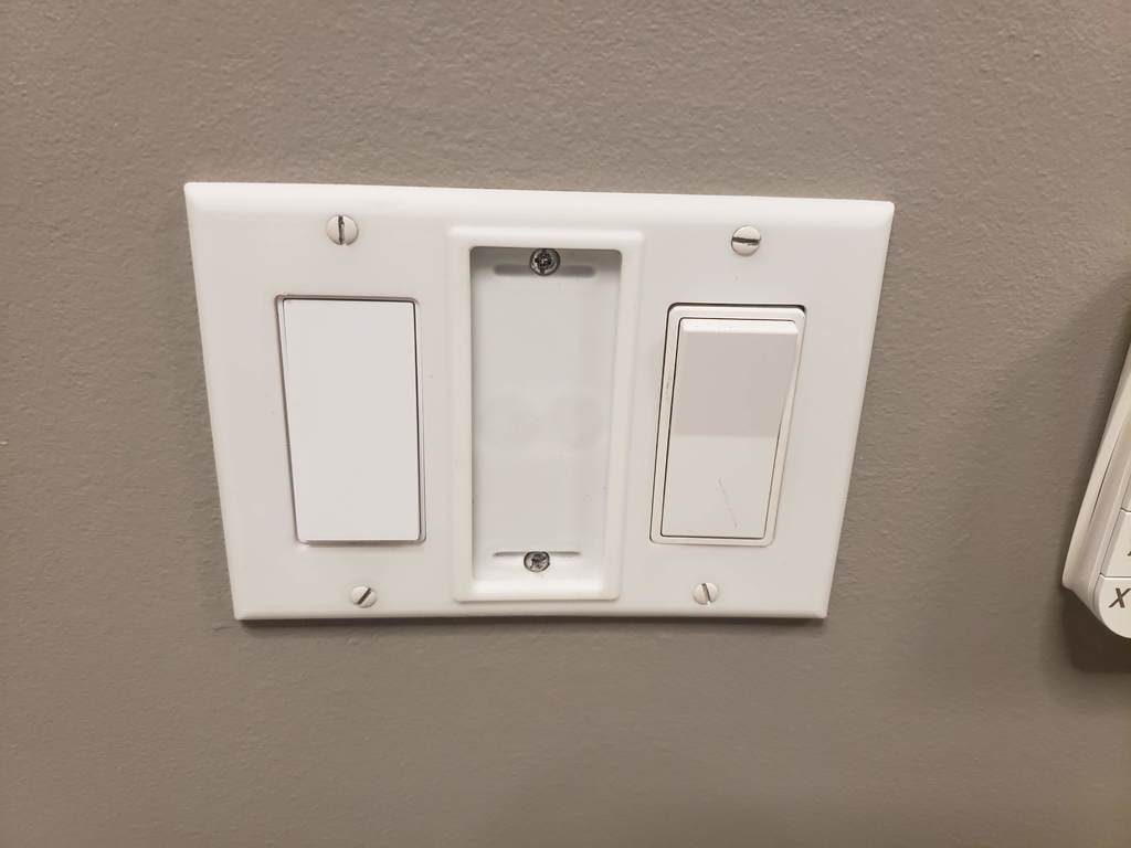 Plaque de contact de lumière à 3 voies avec support central pour télécommande Philips Hue