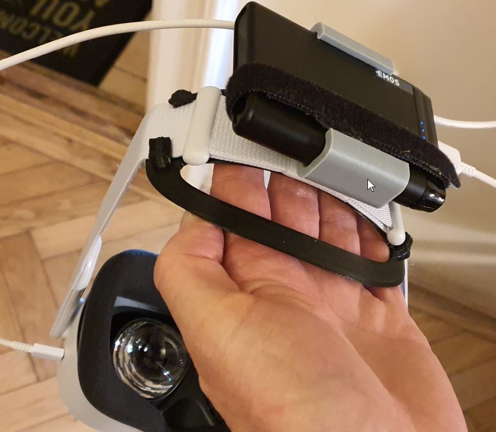 Support de batterie pour Oculus Quest 2 - Confort et temps de jeu améliorés