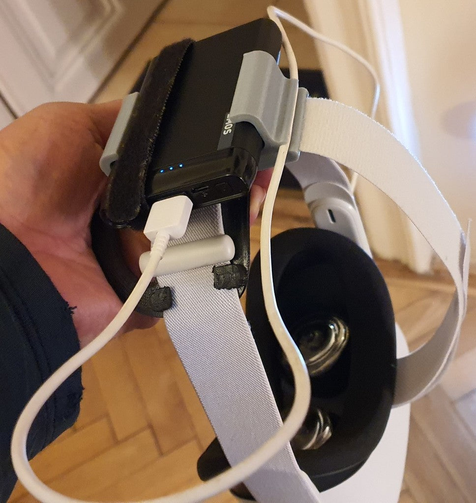 Support de batterie pour Oculus Quest 2 - Confort et temps de jeu améliorés