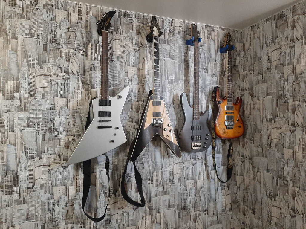Vægmonteret Guitarophæng v2