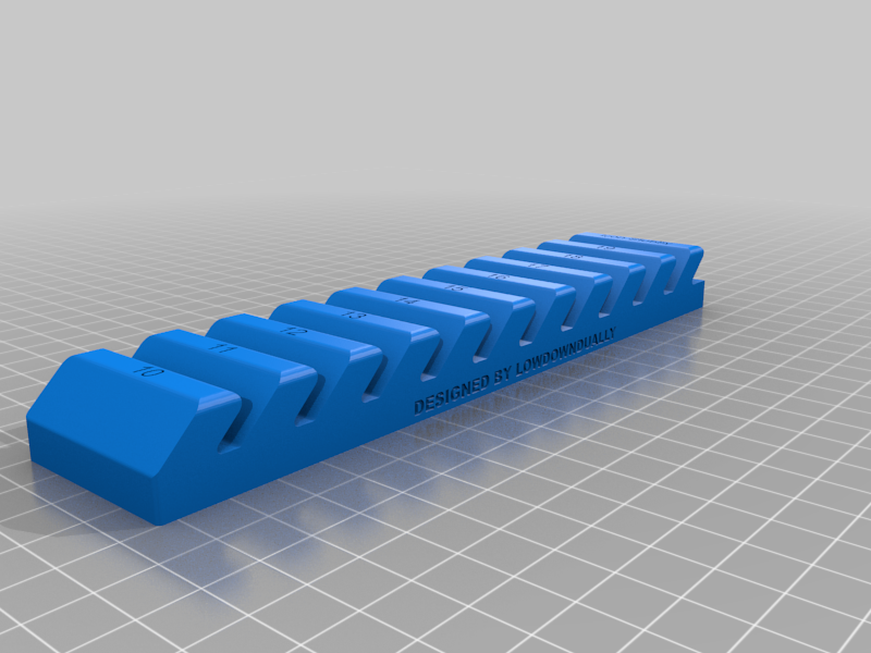 Support de clé à engrenages ICON Stubby - Rangement d'outils métriques compact