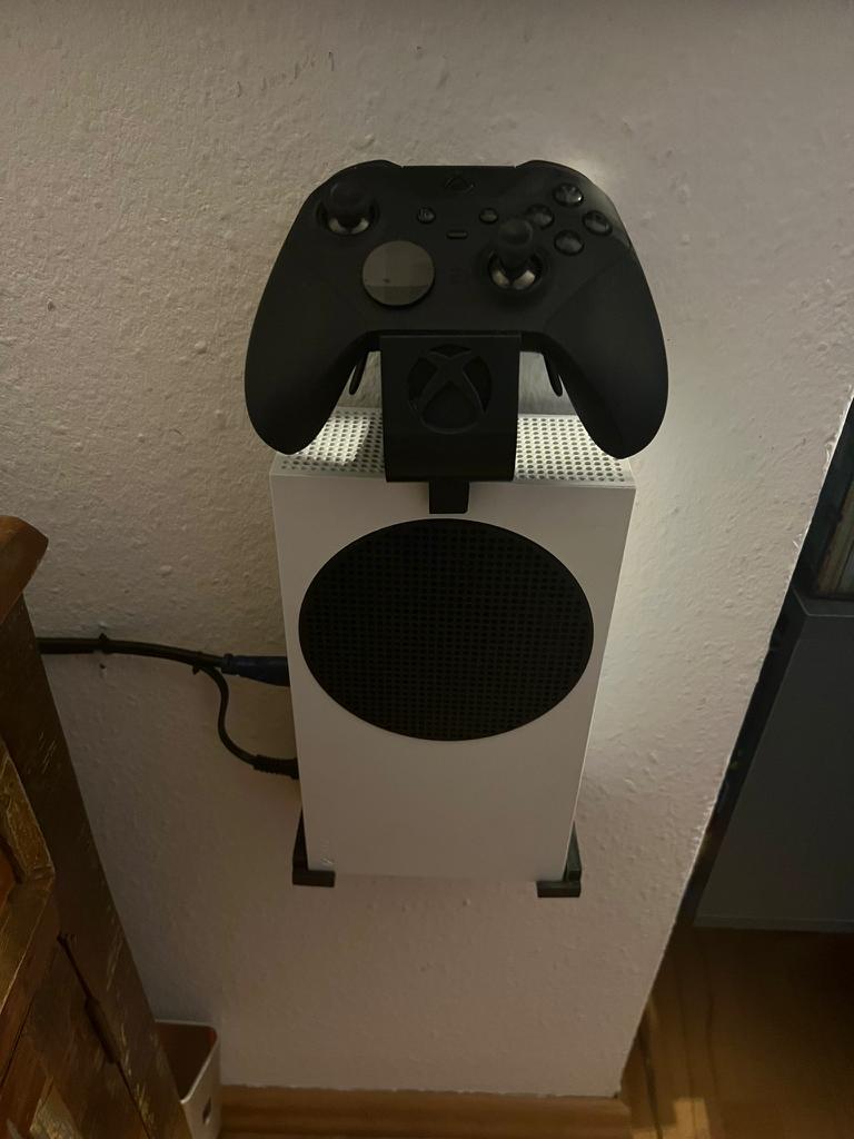 Montage murale Xbox Series S avec support pour manette Elite