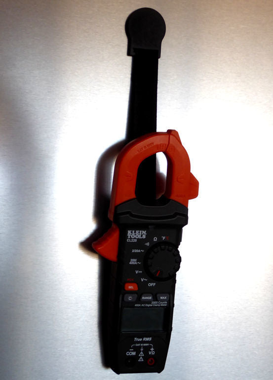 Pince de suspension sécurisée pour ampèremètre à pince Klein CL220/CL390