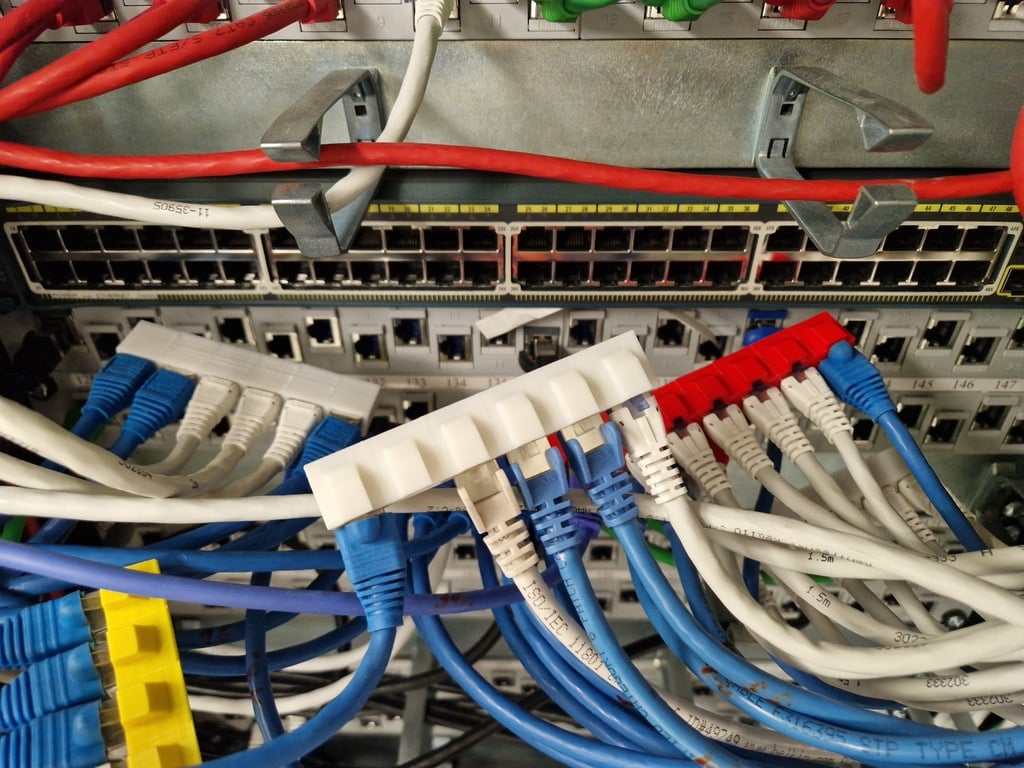 Organisateur de câble Ethernet RJ45 pour remplacement d'appareil