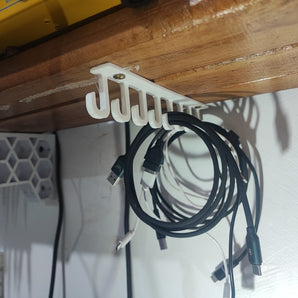 Support de câble pratique pour montage sous l'étagère