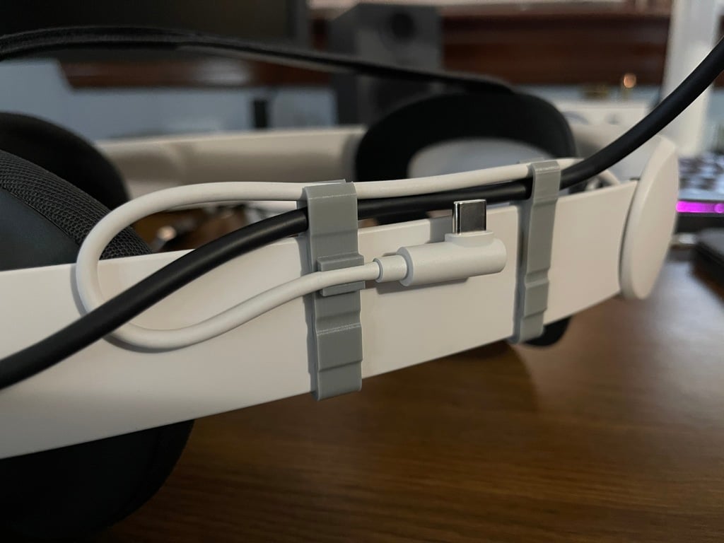Clip de câble Link et batterie Quest 3 pour sangle Elite