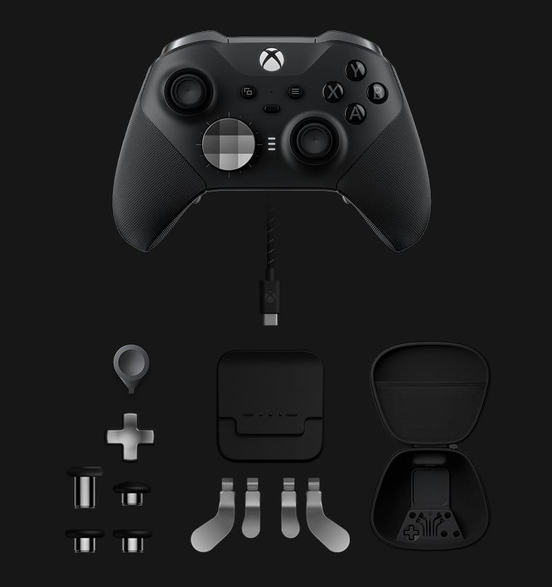 Support de Mur pour Manette Sans Fil Xbox Elite Série 2 + Support pour Casque