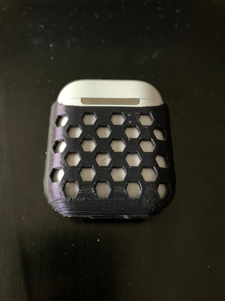 Airpods v2 Hexagon Case avec et sans plaque d'identification