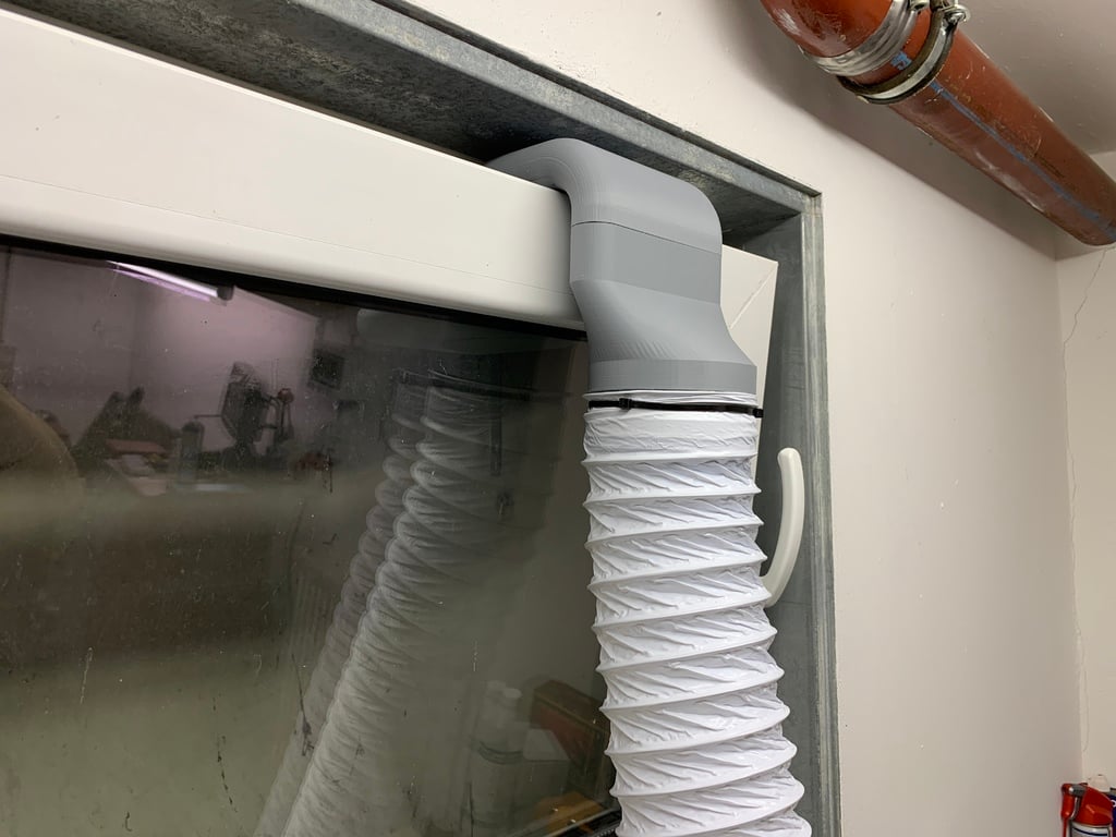Adaptateur d'extraction de fenêtre basculante K40 pour tuyaux de 100 mm