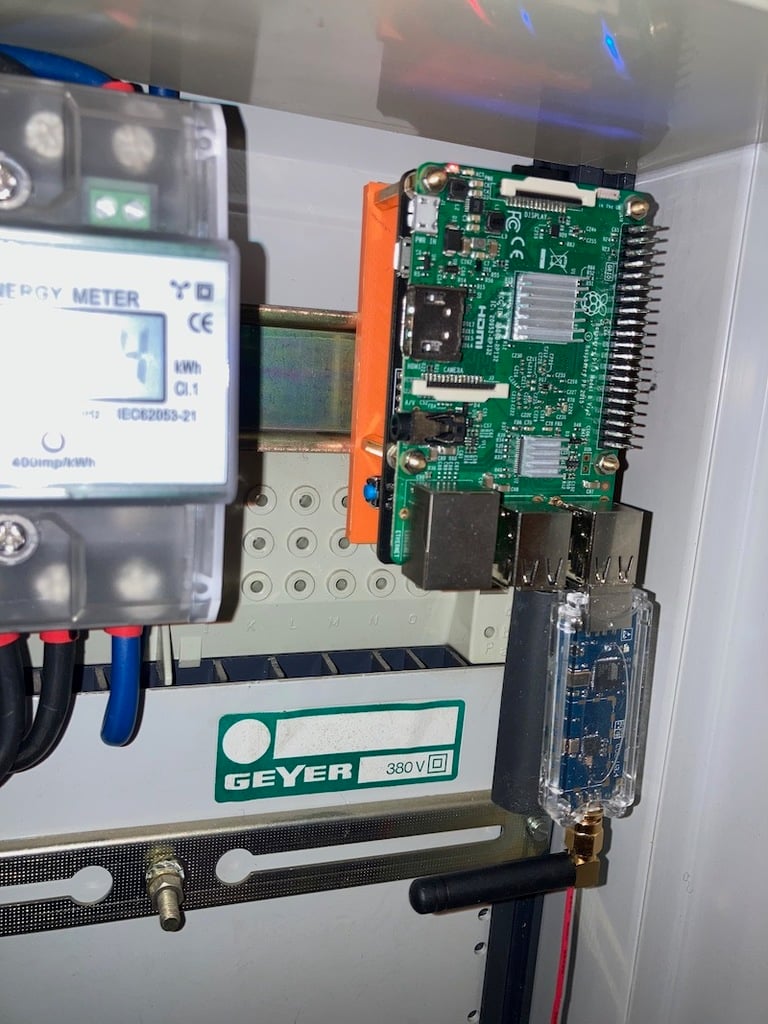 Plaque de montage Raspberry Pi pour rail DIN