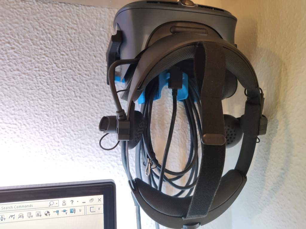 Support mural minimaliste HTC Vive COSMOS avec gestion des câbles