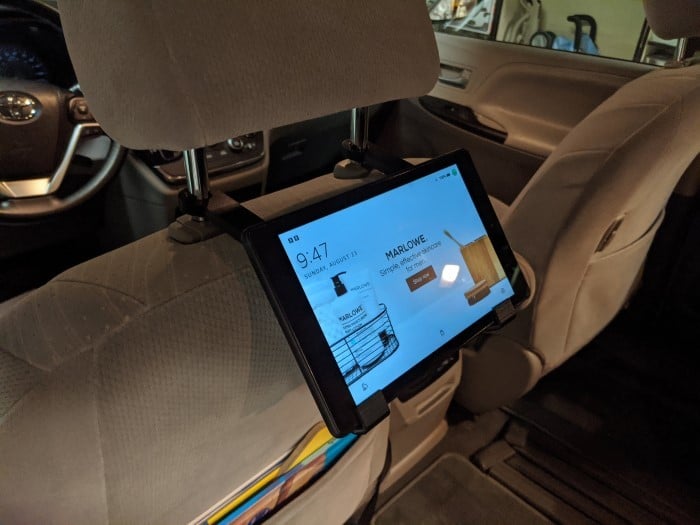 Support de voiture simple pour tablette sans matériel (compatible avec Kindle Fire et autres tablettes)