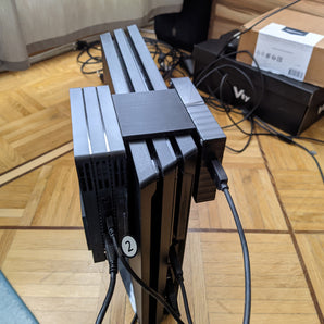 Montage vertical PS4 Pro pour processeur PSVR et disque dur externe