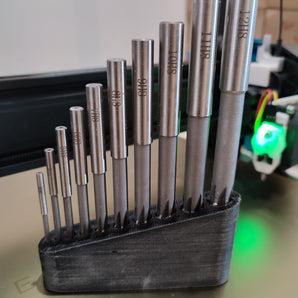 Boîte de rangement pratique pour forets et alésoirs (3-12 mm)