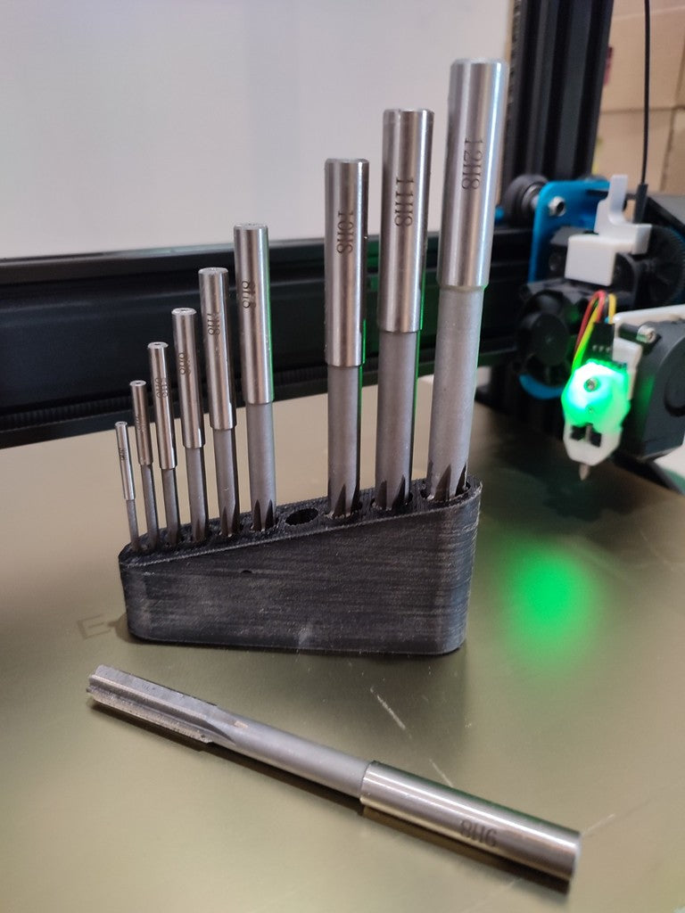 Boîte de rangement pratique pour forets et alésoirs (3-12 mm)