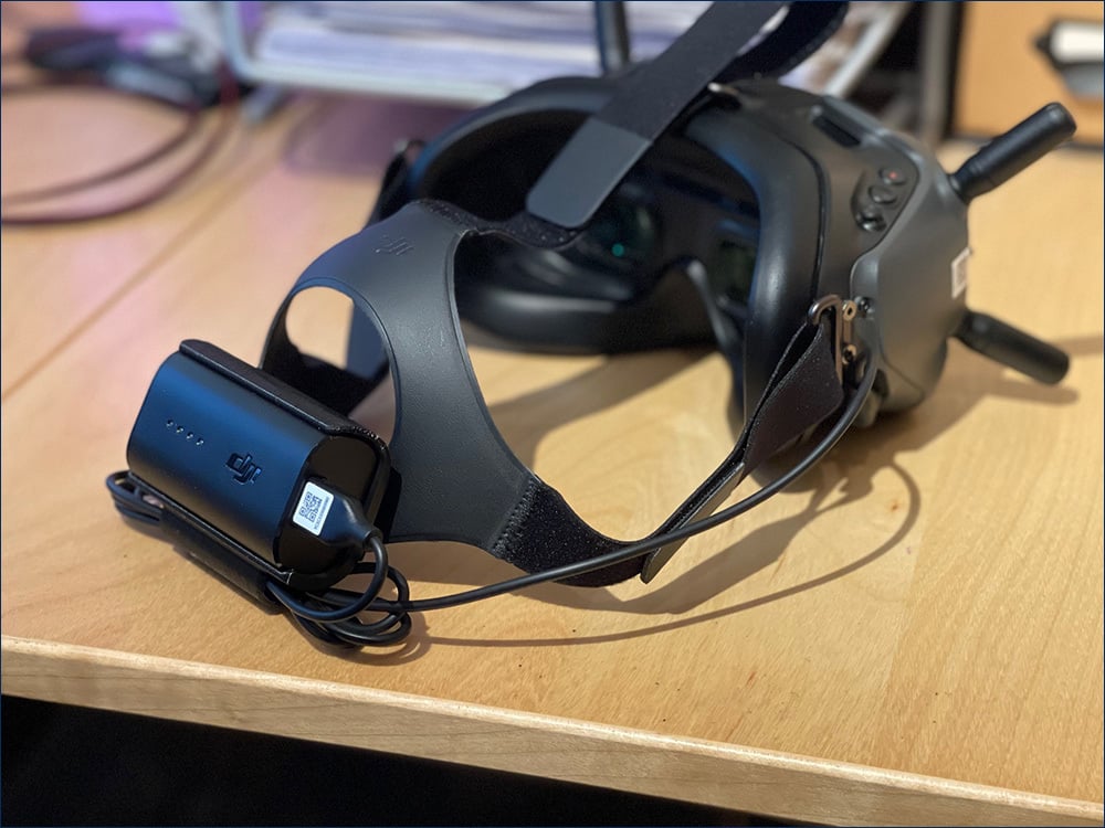 Support de batterie pour les lunettes FPV V2 de DJI