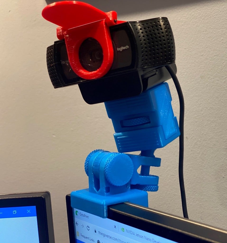 Bras de montage pour webcam Logitech C920 avec fonction de pivotement