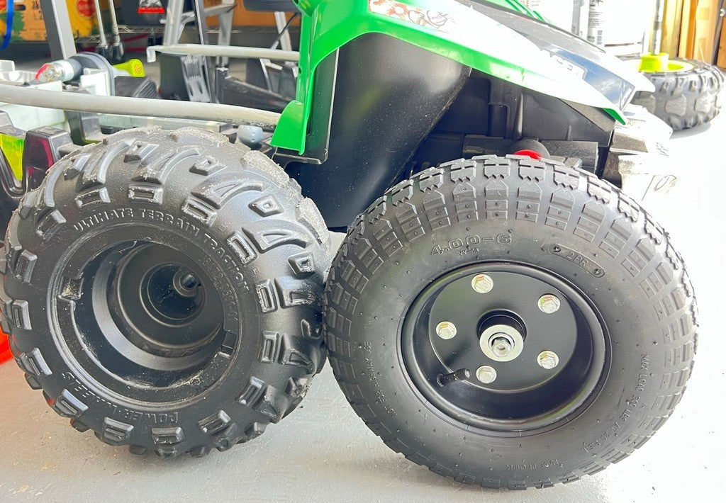 Adaptateur de roue avant Powerwheels Dune Racer pour roues Harbor Freight de 10" et 13"