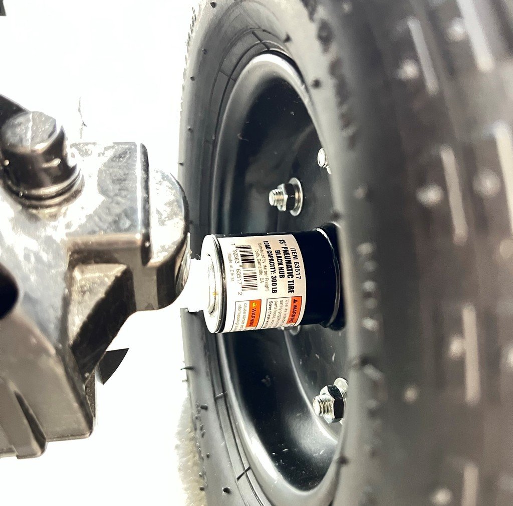 Adaptateur de roue avant Powerwheels Dune Racer pour roues Harbor Freight de 10" et 13"