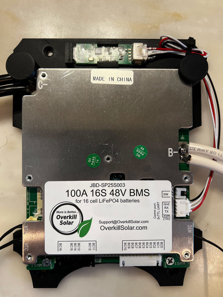 Supports de montage BMS LifePo4 JBD 48v 16s Overkill Solar