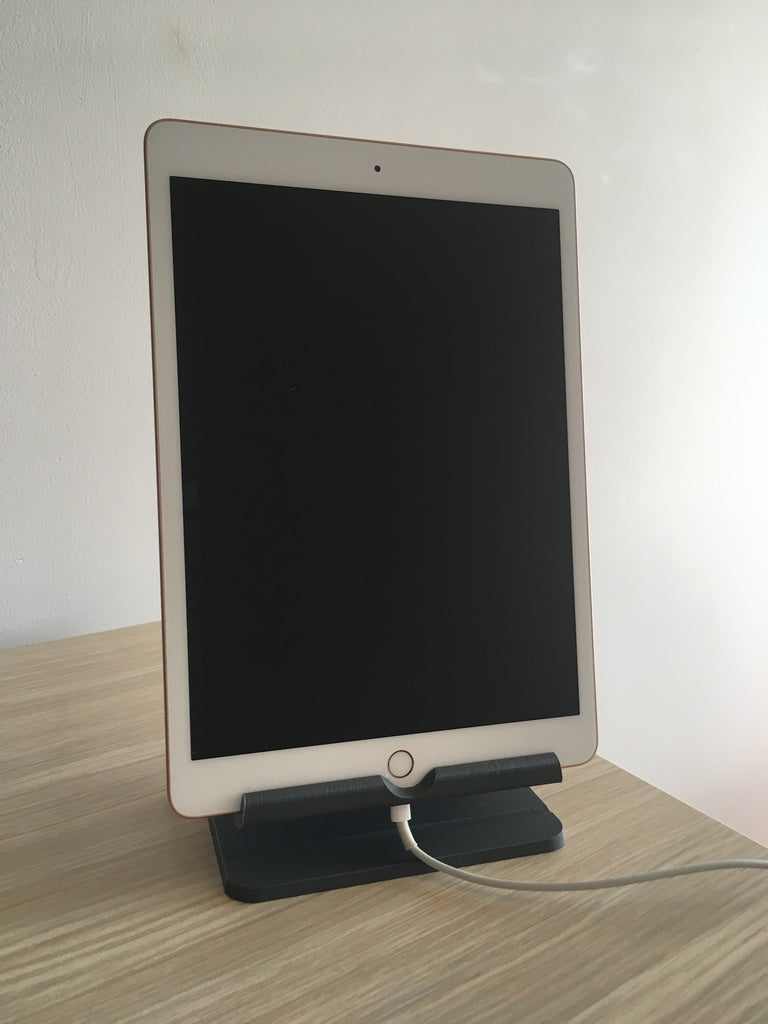 Support simple pour iPad avec espace pour Apple Pencil et câble Lightning