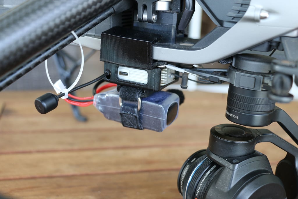 Montage de caméra et d'unité aérienne DJI FPV pour Inspire 2
