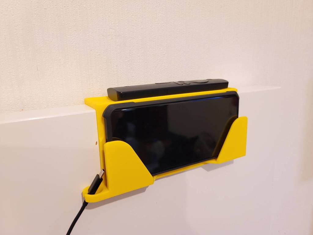 Ikea Malm Bed Tablette pour téléphone avec support de câble et fente pour télécommande