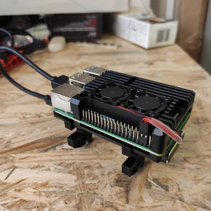 Support de rail DIN pour Raspberry Pi 4 avec boîtier Armor