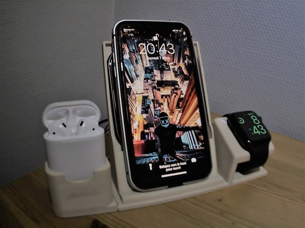 Support de recharge tout-en-un pour Apple Watch, iPhone et AirPods