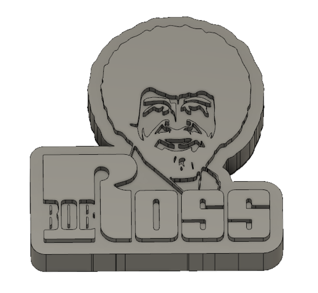 Logo Bob Ross - L'icône du joyeux peintre