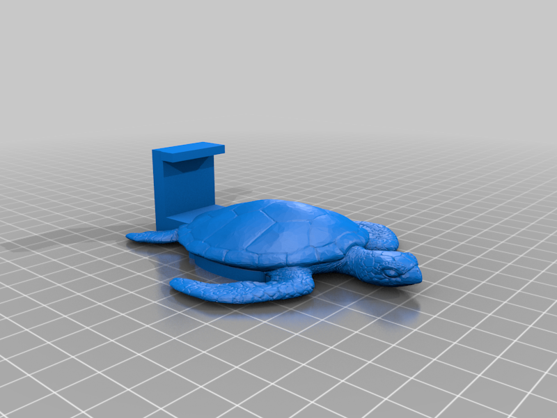 Porte-serviettes magnétique en forme de tortue de mer