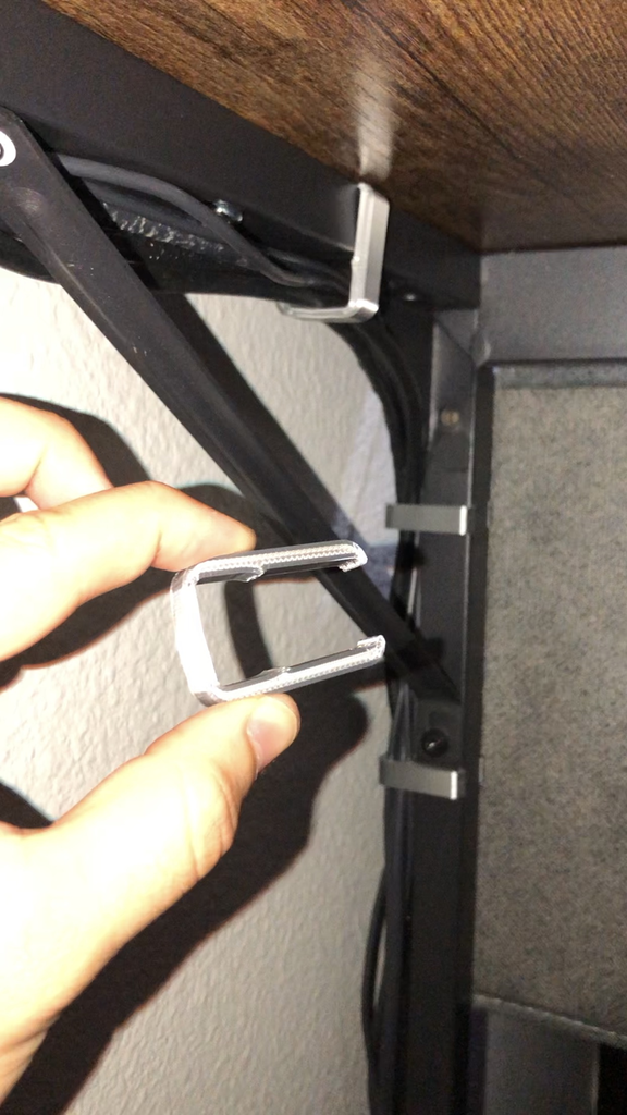 Clips de câble pour tube carré de 20 mm – Pour bureaux CubiCubi