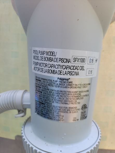 Roue de rechange pour pompe de piscine Intex SFX1000