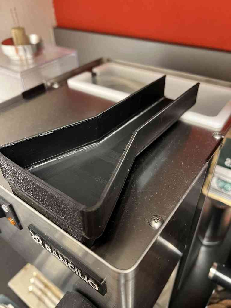 Goulotte à expresso allongée pour Rancilio Silvia - Flux optimisé (190x38mm)