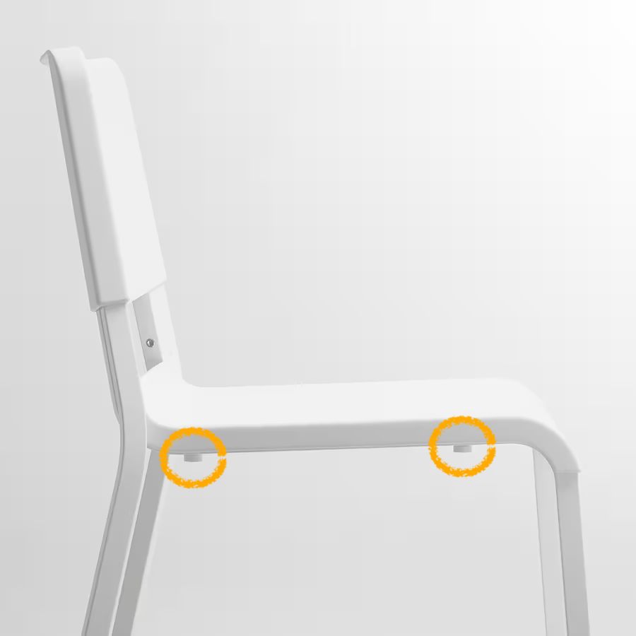 Remplacement des vis de la chaise IKEA Teodores