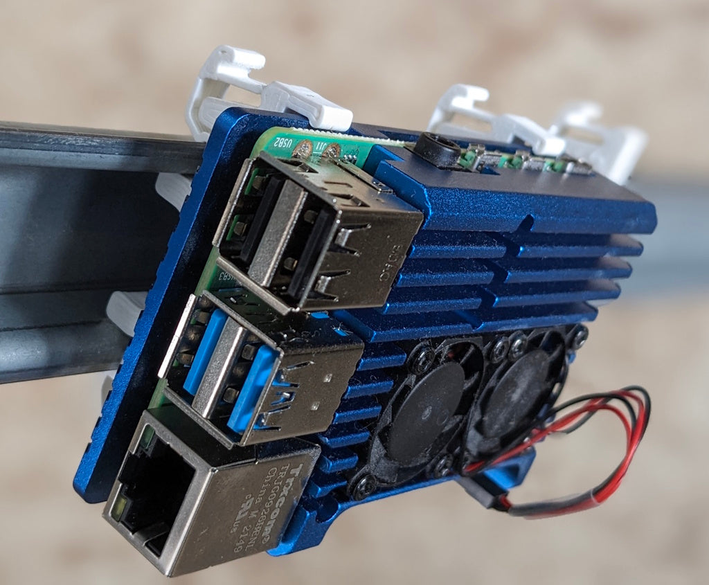 Protection de montage sur rail DIN pour Raspberry Pi 4
