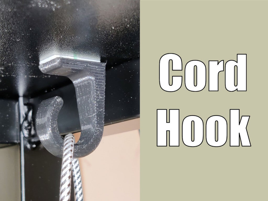 Crochet de câble / Support utilitaire - À fixer au mur ou sous le bureau