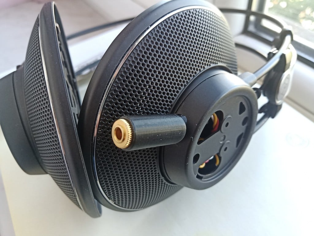 Support pour câble jack 3,5 mm amovible pour casque AKG K612
