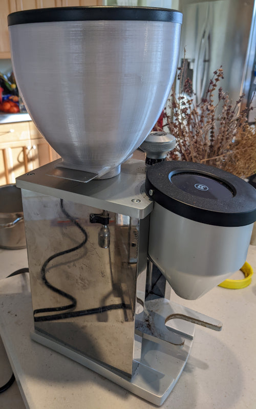 Conteneur à grains amélioré pour le moulin à café Rocket Faustino