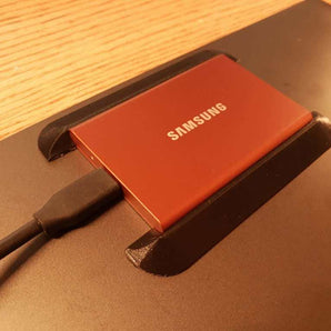 Support à profil bas pour Samsung T7 SSD