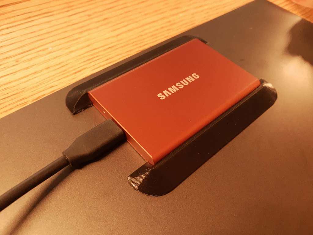 Support à profil bas pour Samsung T7 SSD